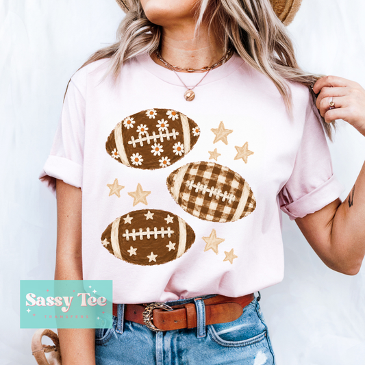 FOOTBALLS PREPPY STARS **Preorder/Restock Ships in 5-10 biz days**
