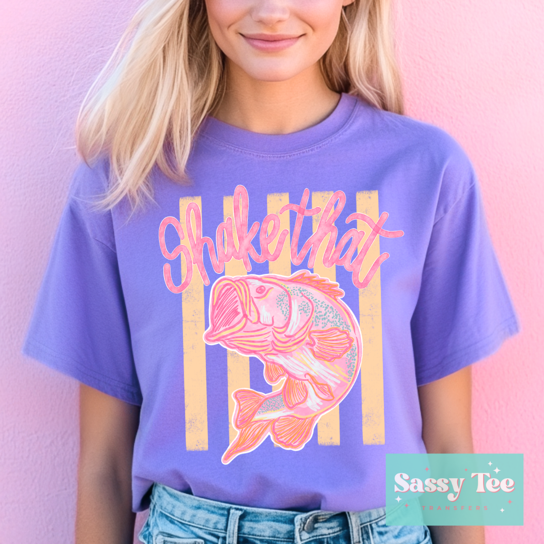 SHAKE THAT BASS BRIGHT PREPPY STRIPES **Preorder/Restock Ships in 5-10 biz days**