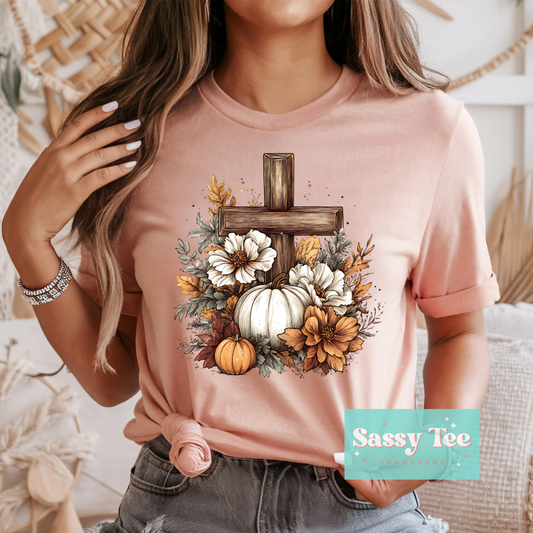 FAITH CROSS FALL FLORAL **Preorder/Restock Ships in 5-10 biz days**