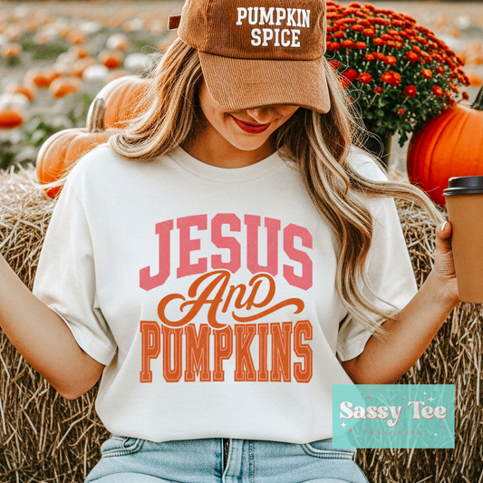 JESUS AND PUMPKINS PINK **Preorder/Restock Ships in 5-10 biz days**
