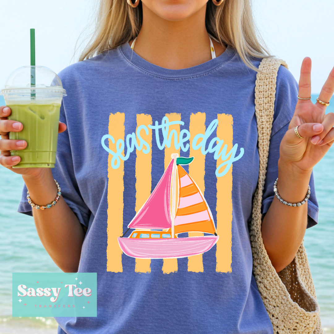 SEAS THE DAY PREPPY VIRAL STRIPES **Preorder/Restock Ships in 5-10 biz days**