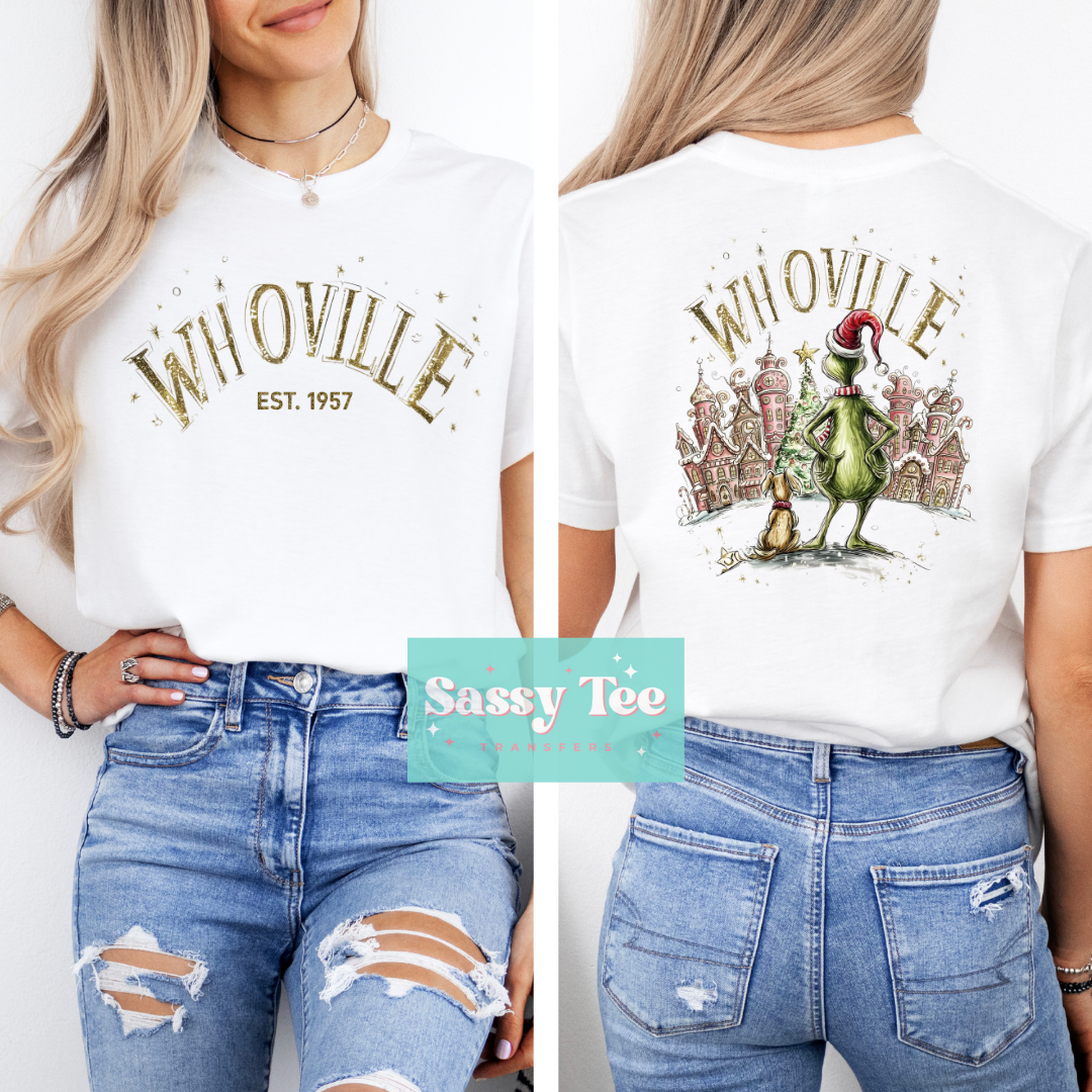WHOVILLE GOLD Front + Back Options **Preorder/Restock Ships in 5-10 biz days**