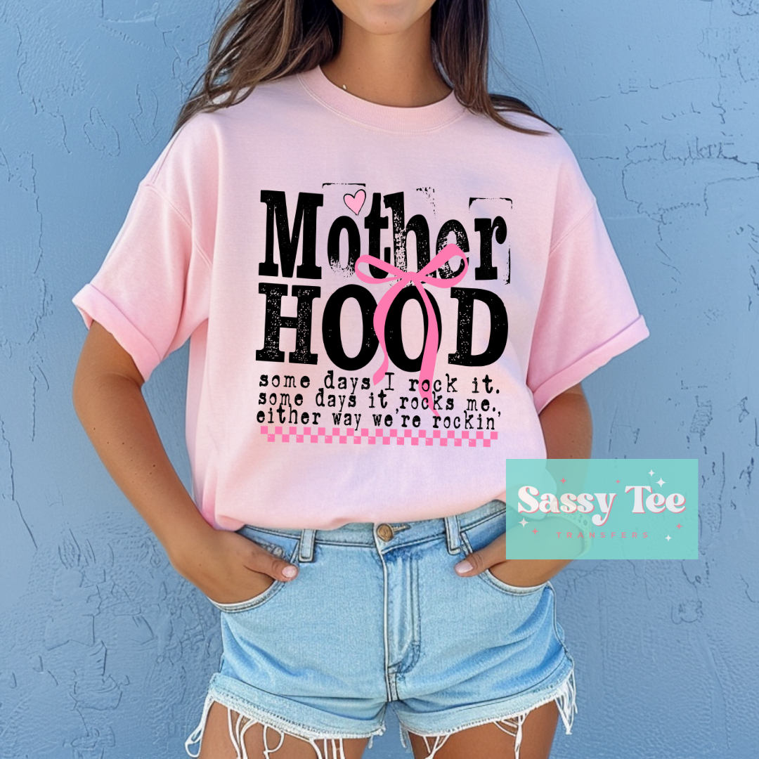 MOTHERHOOD SOME DAYS ROCK IT COQUETTE PINK BOW *Ships in 5-9 biz days*