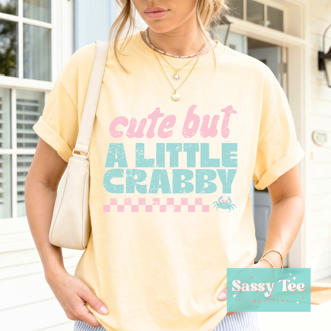 CUTE BUT A LITTLE CRABBY RETRO PINK MINT **Preorder/Restock Ships in 5-10 biz days**