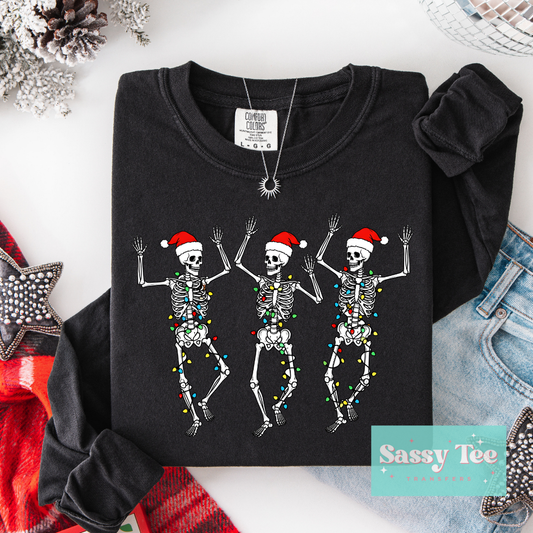 DANCING SKELETONS HOLIDAY SANTA **Preorder/Restock Ships in Est. 5-10 biz days**