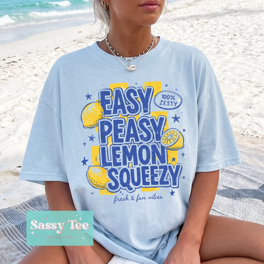 EASY PEASY LEMON SQUEEZY FRESH FUN VIBES **Preorder/Restock Ships in 5-10 biz days**