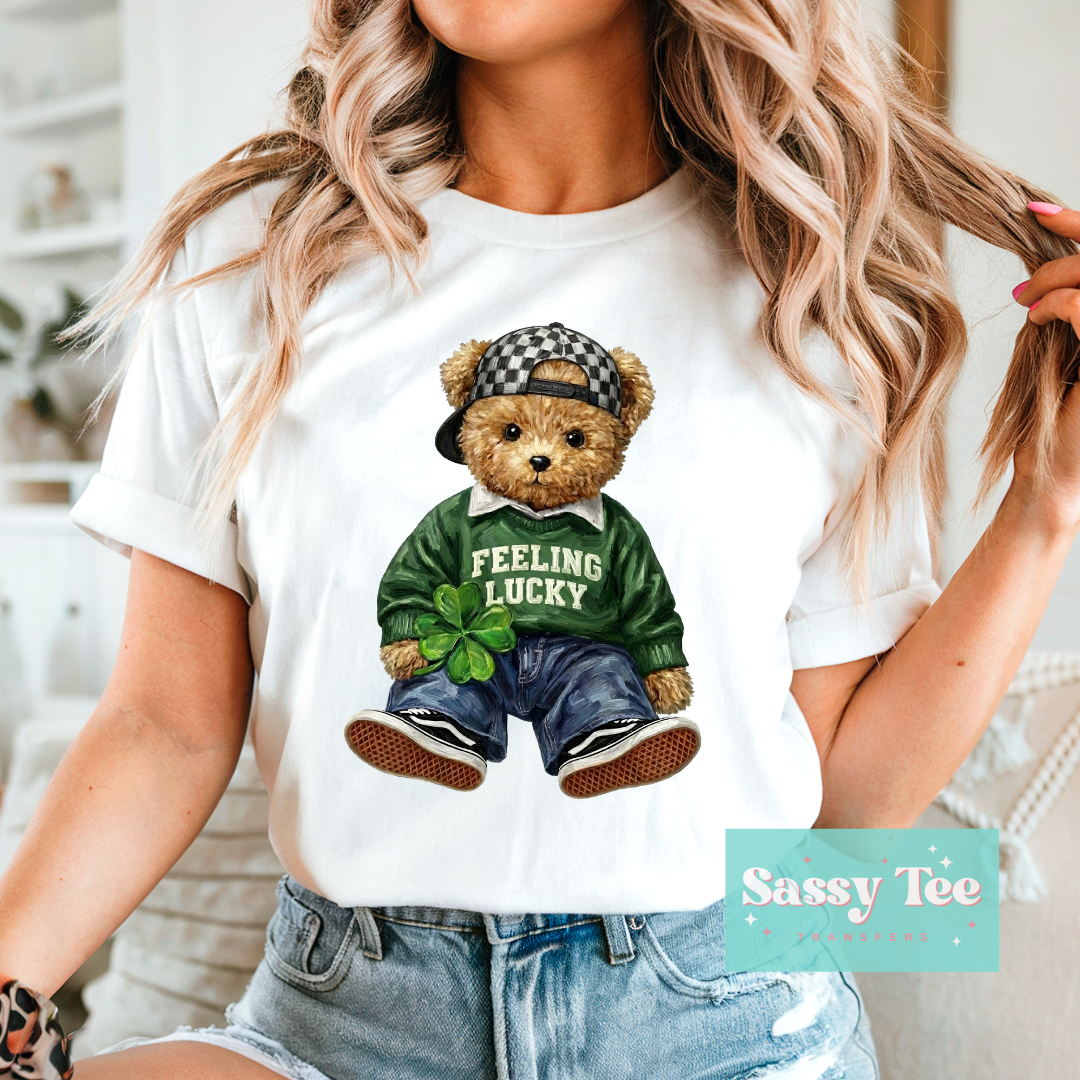 FEELING LUCKY TEDDY VINTAGE **Preorder/Restock Ships in 5-10 biz days**