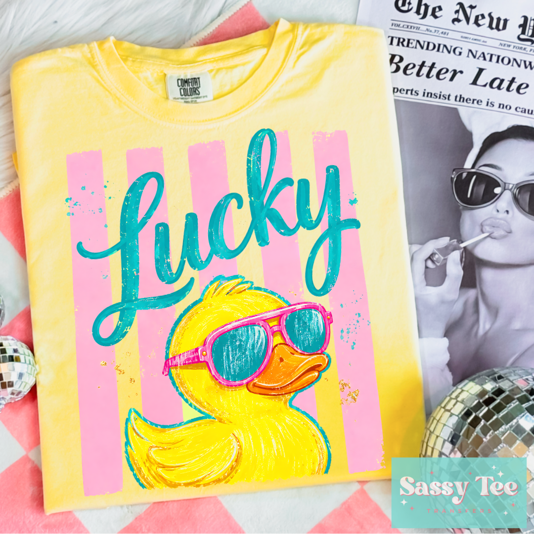 LUCKY DUCK PREPPY STRIPES **Preorder/Restock Ships in 5-10 biz days**