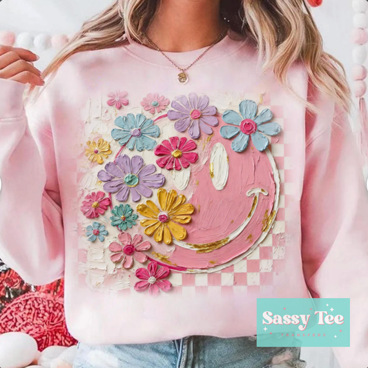 SMILEY FLOWER PASTELS TEXTURE PAINT **Preorder/Restock Ships in 5-10 biz days**