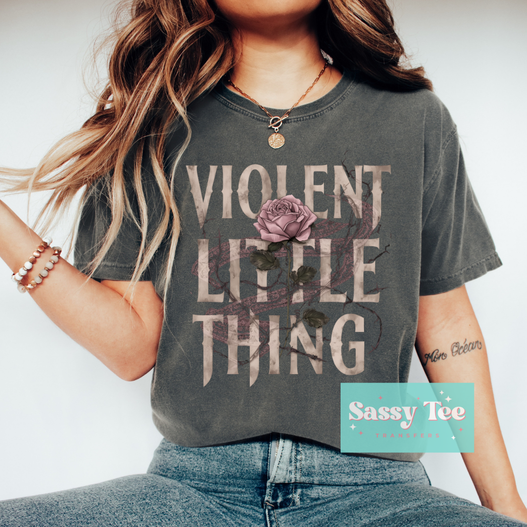 VIOLENT LITTLE THING DISTRESSED ROSE BOOK **Preorder/Restock Ships in 5-10 biz days**