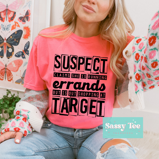 SUSPECT RUN ERRANDS SHOP TARGET *Preorder, Ships in 5-12 biz days*