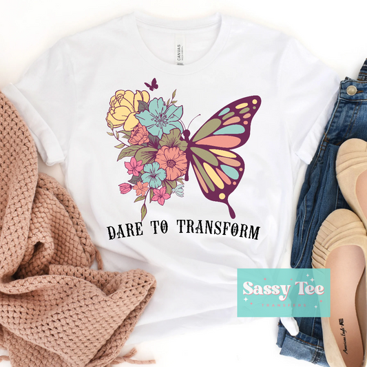 DARE TO TRANSFORM BUTTERFLY