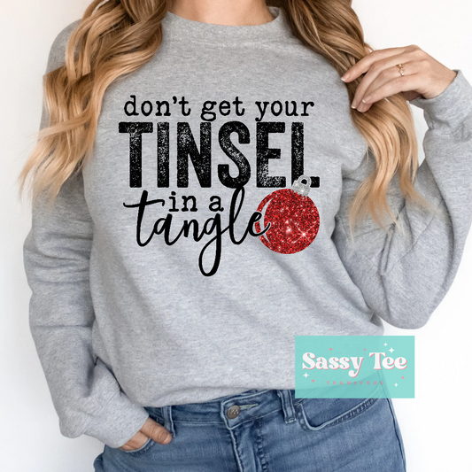 DON'T GET YOUR TINSEL IN A TANGLE ORNAMENT