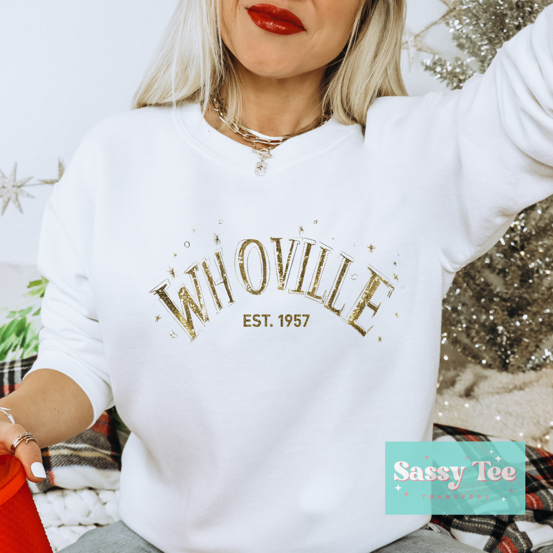 WHOVILLE GOLD Front + Back Options **Preorder/Restock Ships in 5-10 biz days**