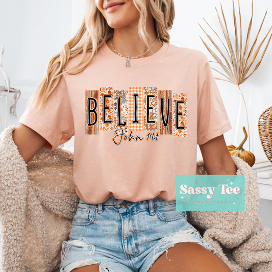 BELIEVE FAITH FALL RETRO FLORAL **Preorder/Restock Ships in 5-10 biz days**