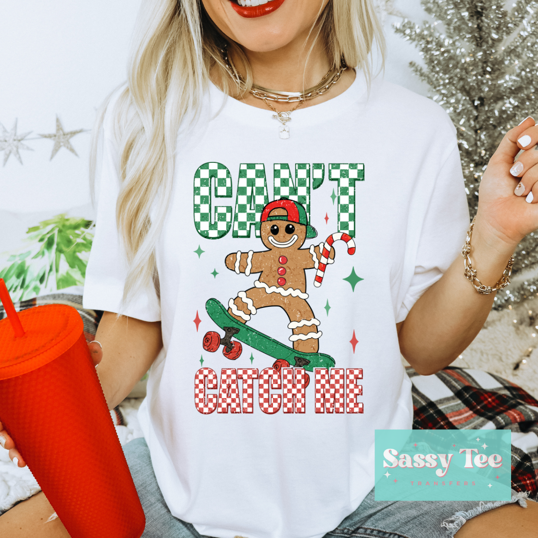 CAN'T CATCH ME RETRO GINGERBREAD Adult **Preorder/Restock Ships in 5-10 biz days**