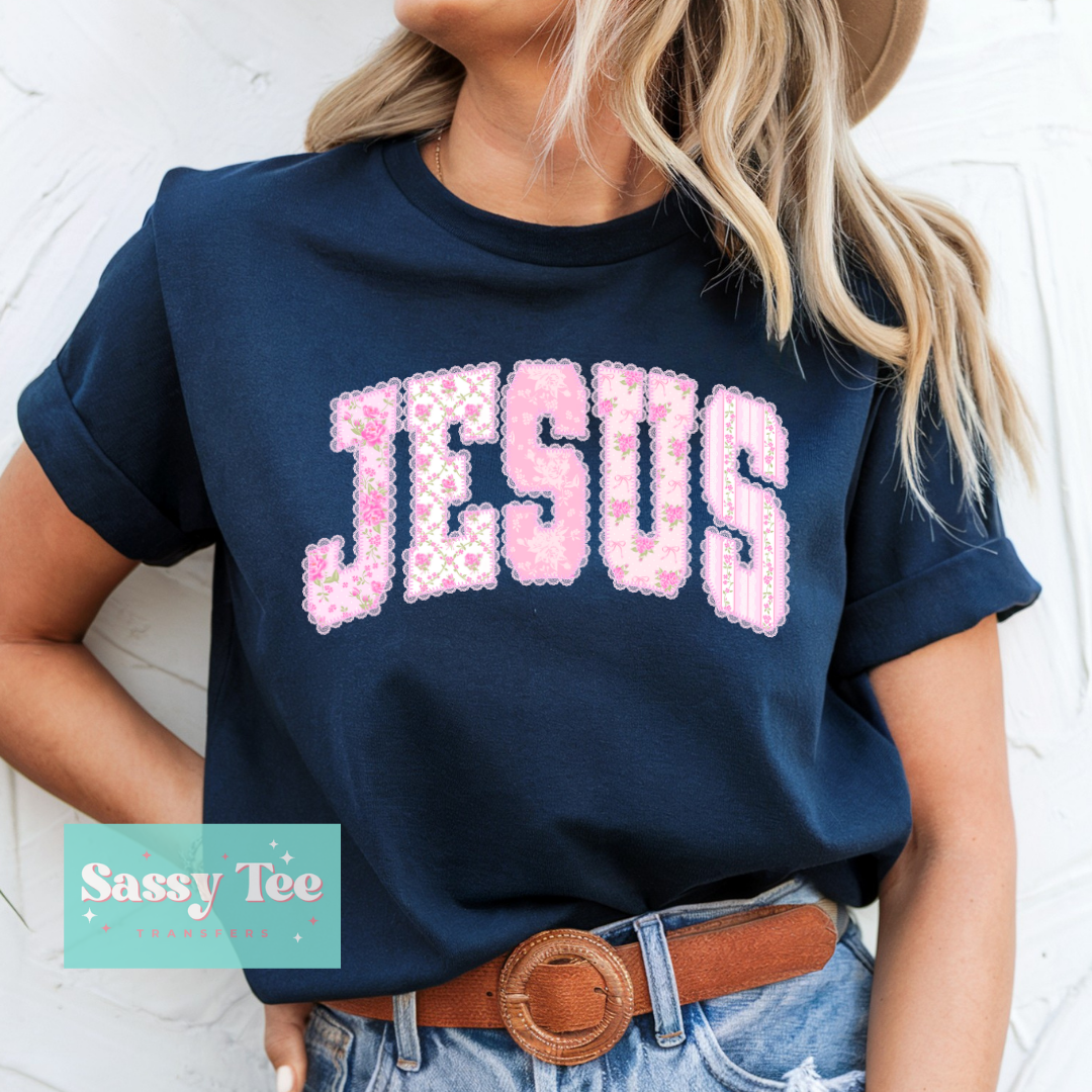 JESUS PINK FLORAL **Preorder/Restock Ships in 5-10 biz days**