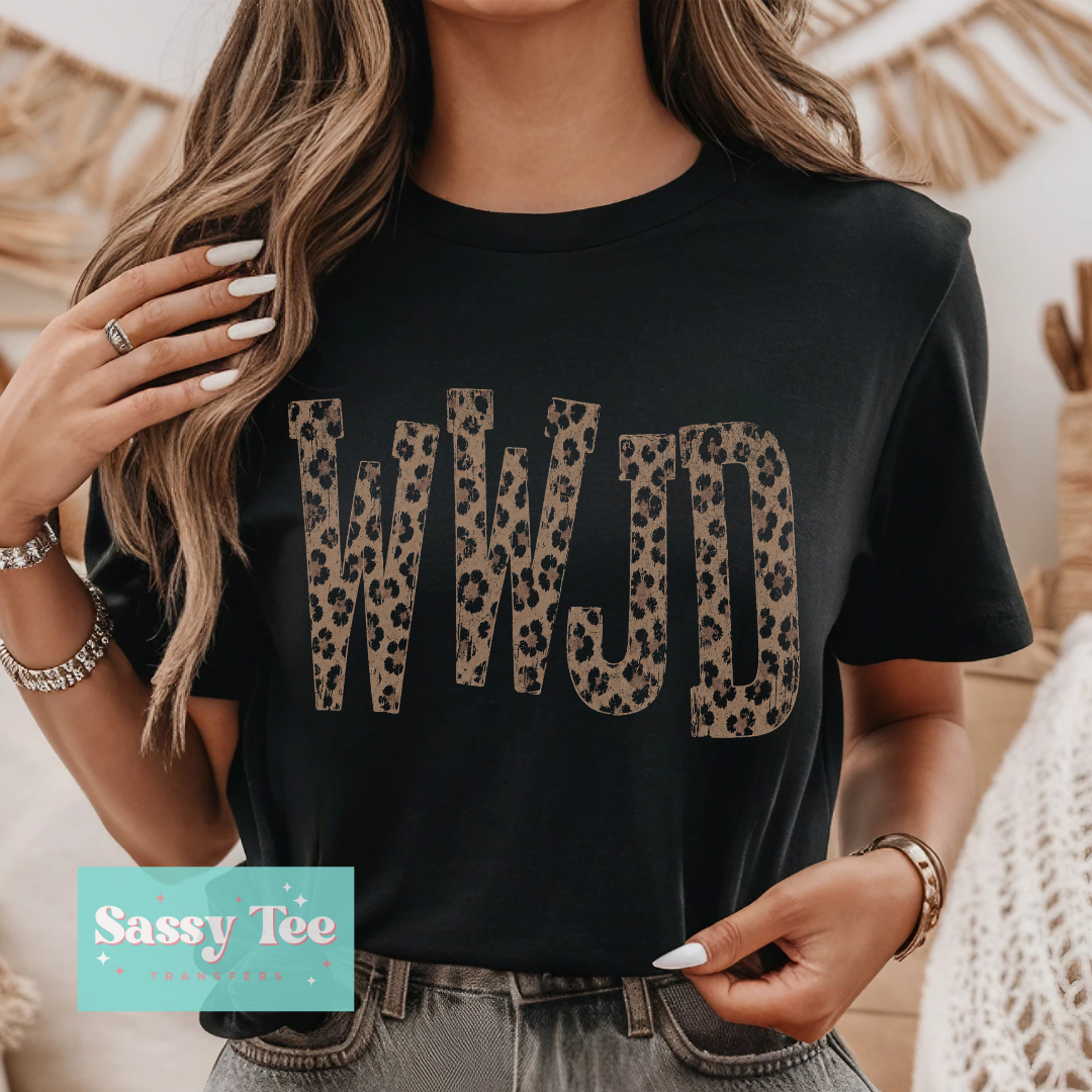 FAITH WWJD LEOPARD **Preorder/Restock Ships in 5-10 biz days**