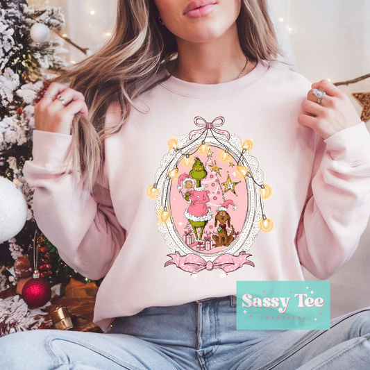 GREEN MAN FRIENDS PINK BOW LIGHTS FRAME **Preorder/Restock Ships in 5-10 biz days**