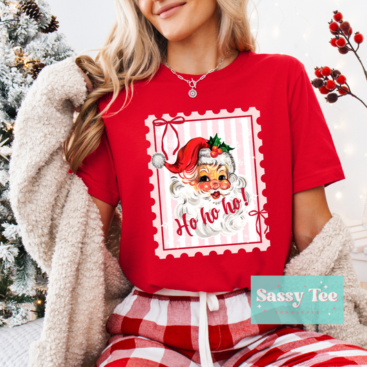 HO HO HO SANTA PINK STAMP **Preorder/Restock Ships in 5-10 biz days**