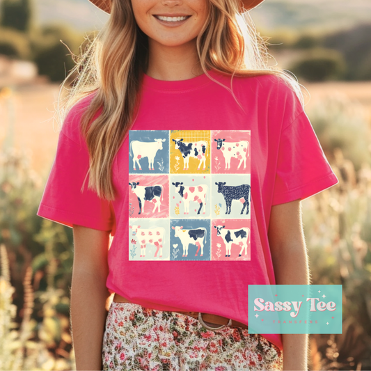 RETRO COWS PINK *Preorder, Ships in 5-9 biz days*