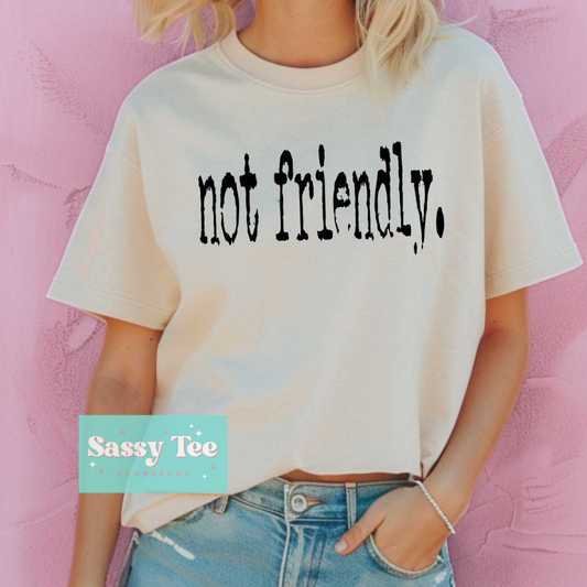 NOT FRIENDLY. *Preorder, Ships in 5-8 biz days*