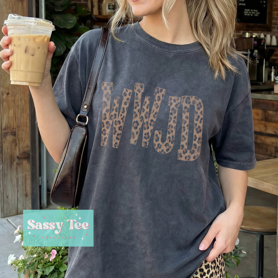 FAITH WWJD LEOPARD **Preorder/Restock Ships in 5-10 biz days**