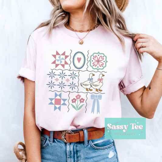 GRANDMA CORE VINTAGE QUILT GOOSE **Preorder/Restock Ships in 5-10 biz days**