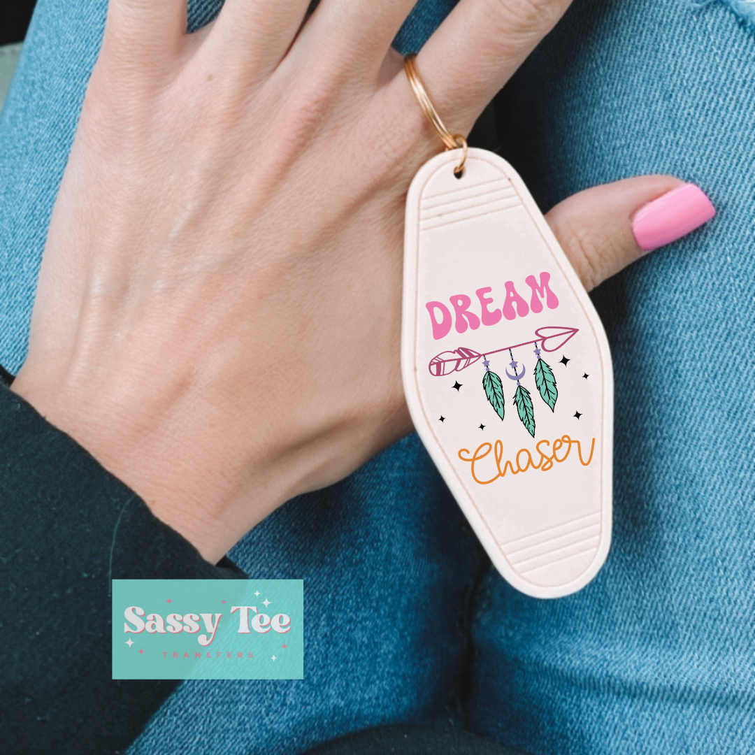 DREAM CHASER UV DTF KEYCHAIN DECAL **Preorder Ships in 5-10 biz days**