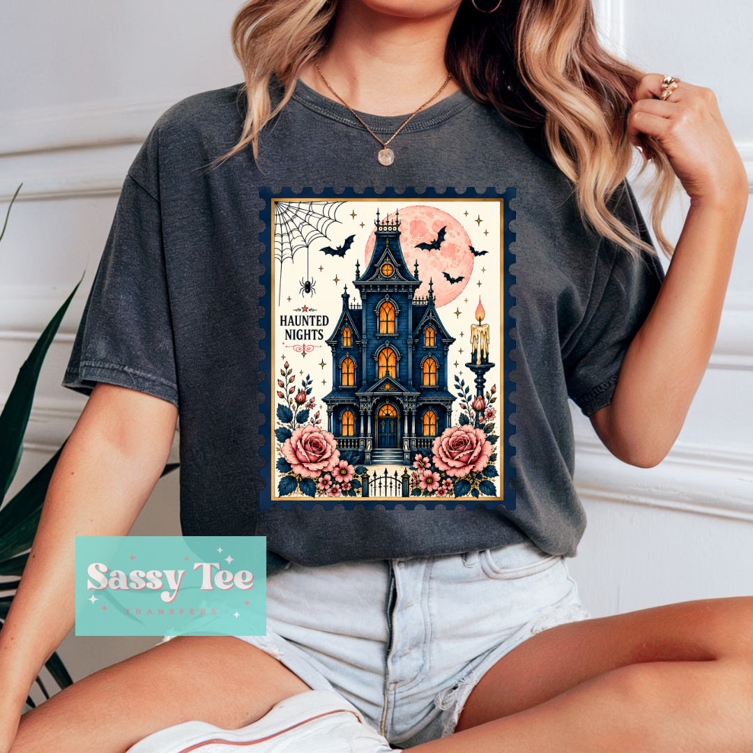 HAUNTED HOUSE ROSES STAMP **Preorder/Restock Ships in 5-10 biz days**