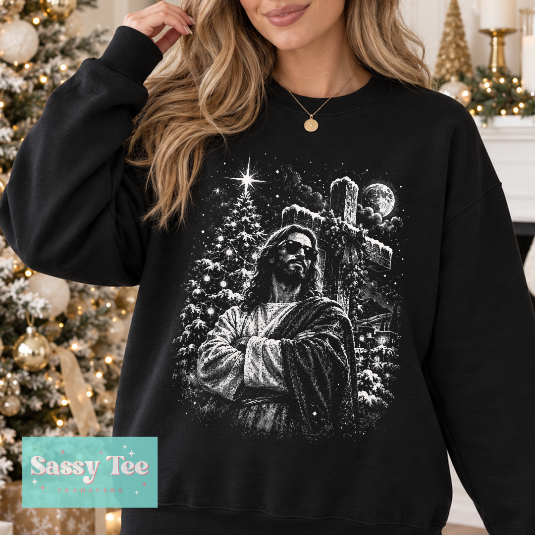 CHRIST CROSS CHRISTMAS COOL For Darker COLORS **Preorder/Restock Ships in 5-10 biz days** •