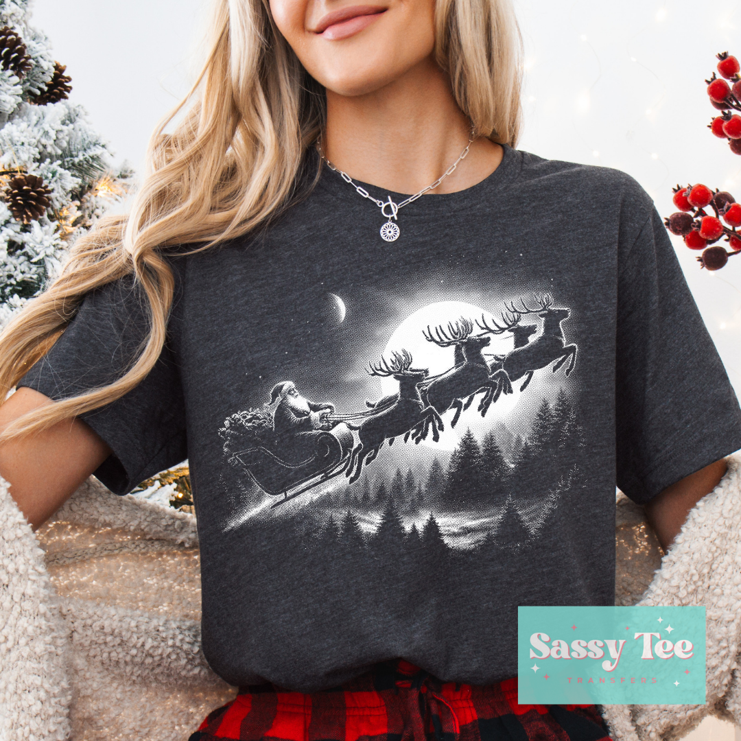 SANTA SLEIGH MOON LIGHT For Darker Colors **Preorder/Restock Ships in 5-10 biz days**