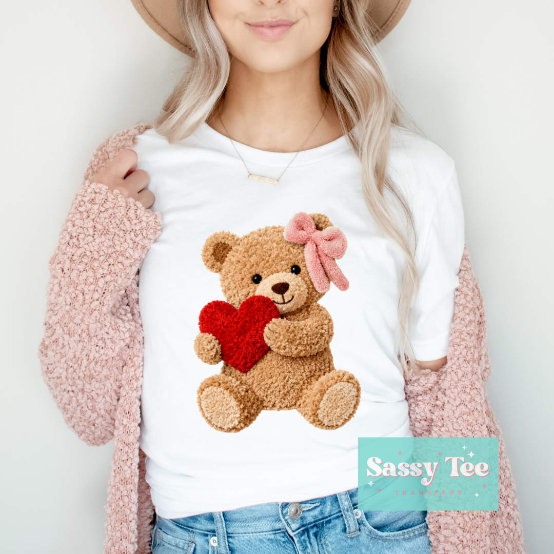 TEDDY RED HEART HUG FAUX YARN **Preorder/Restock Ships in 5-10 biz days**