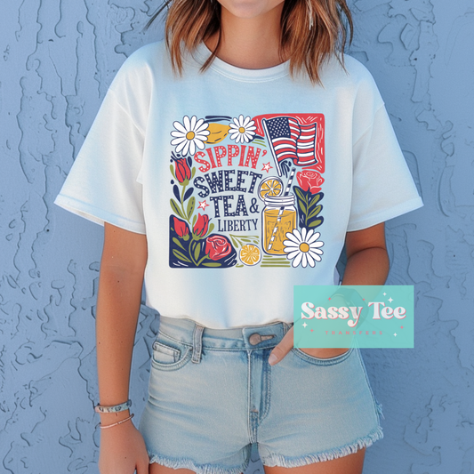 SIPPIN' SWEET TEA LIBERTY