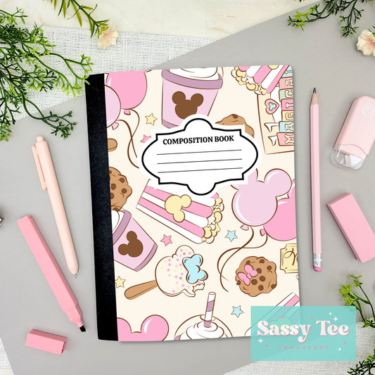 MOUSE FAVORITES ICE CREAM MAGIC Peel + Stick Notebook Cover SET