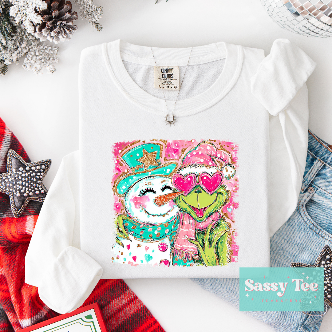 GREEN MAN SNOWMAN BRIGHT ART **Preorder/Restock Ships in 5-10 biz days**