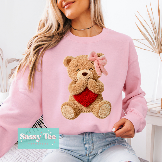 TEDDY RED HEART GIGGLE FAUX YARN **Preorder/Restock Ships in 5-10 biz days**