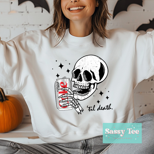 DIET COKE SODA 'TIL DEATH SKELETON **Preorder/Restock Ships in 5-10 biz days**