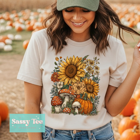 SUNFLOWERS AND MUSHROOMS FALL **Preorder/Restock Ships in 5-10 biz days**