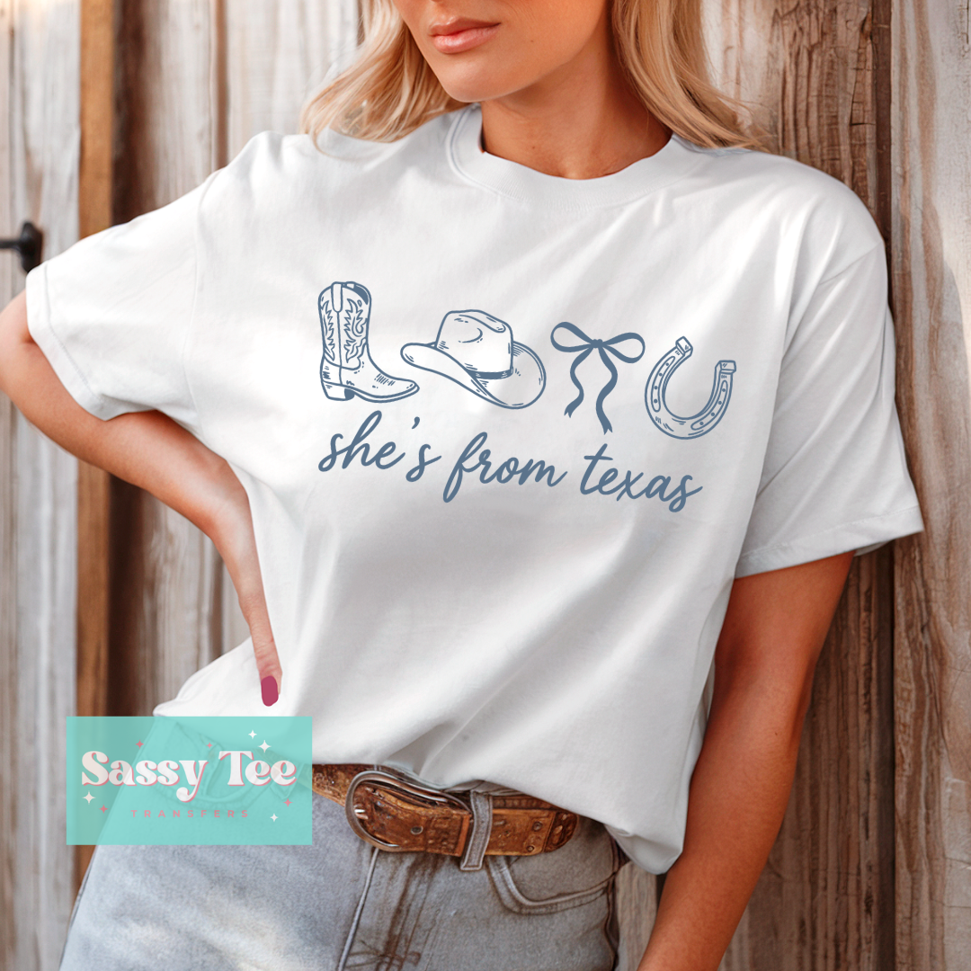 SHE'S FROM TEXAS BLUE **Preorder/Restock Ships in 5-10 biz days**