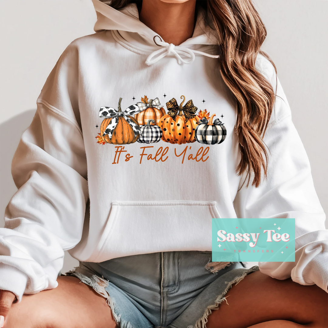 IT'S FALL Y'ALL PLAID PUMPKINS **Preorder/Restock Ships in Est. 5-12 biz days**