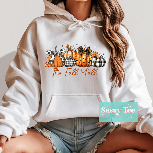 IT'S FALL Y'ALL PLAID PUMPKINS **Preorder/Restock Ships in Est. 5-12 biz days**