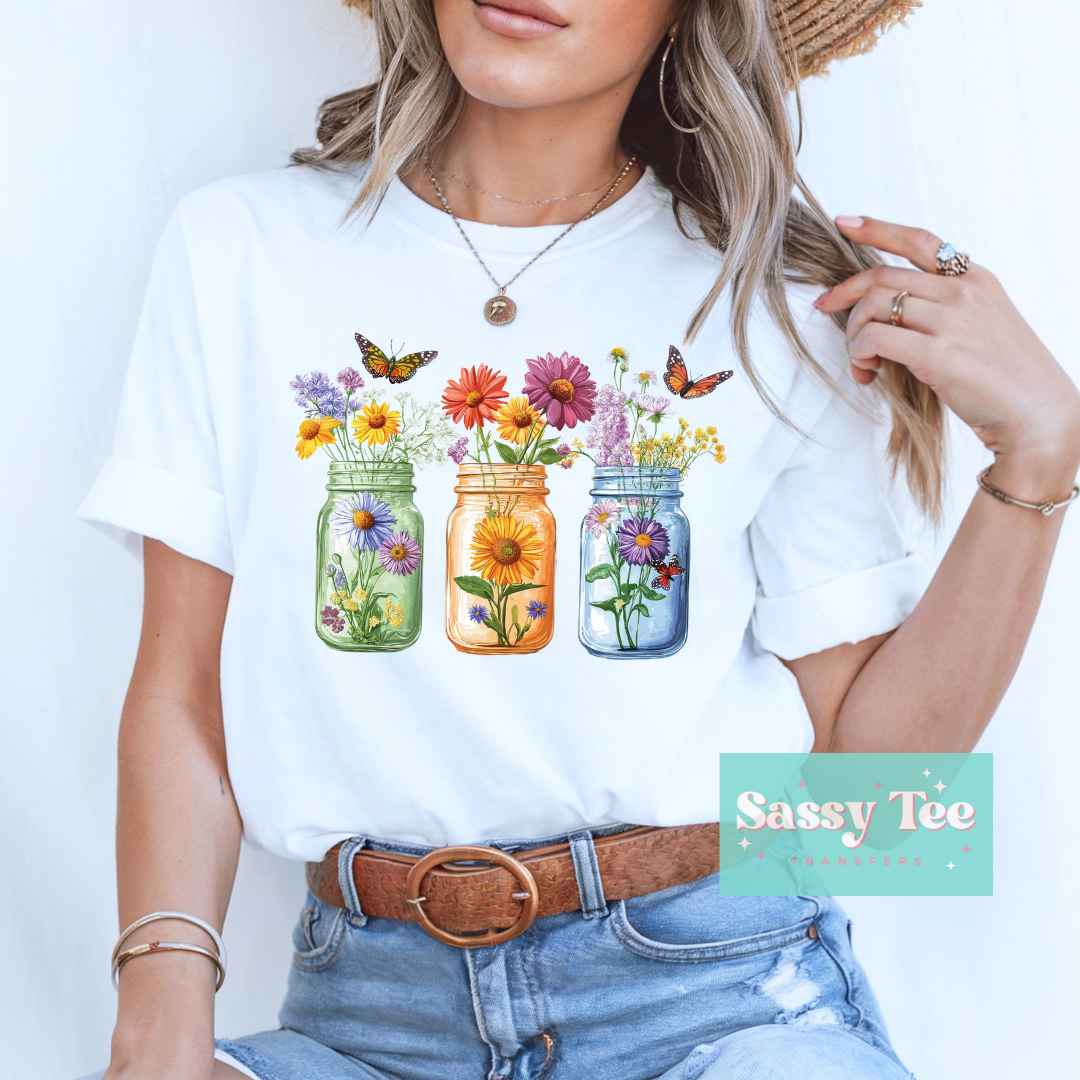 WILDFLOWER MASON JARS BUTTERFLY **Preorder/Restock Ships in 5-10 biz days**