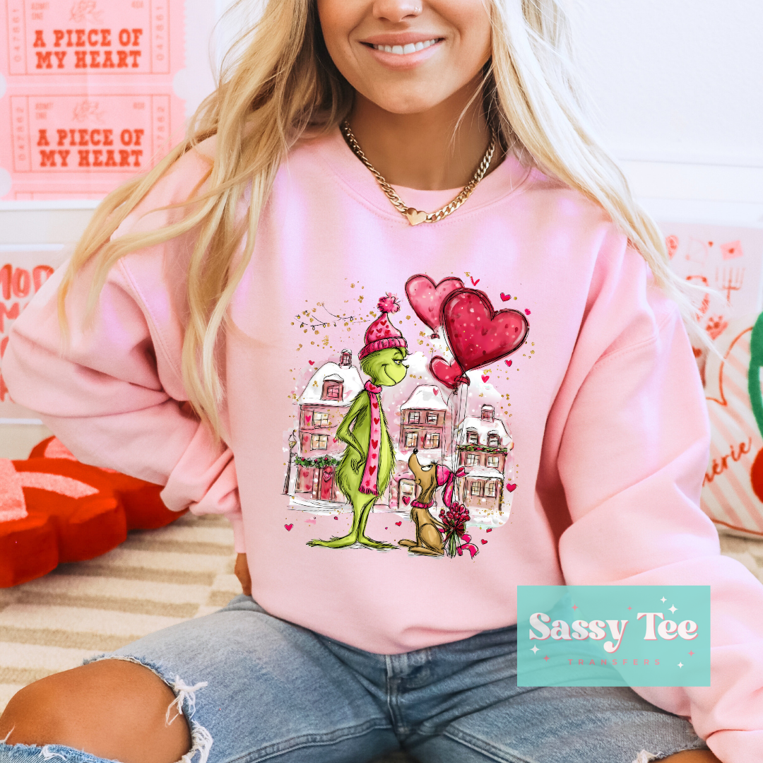 GREEN MAN DOG VALENTINE VINTAGE **Preorder/Restock Ships in 5-10 biz days**