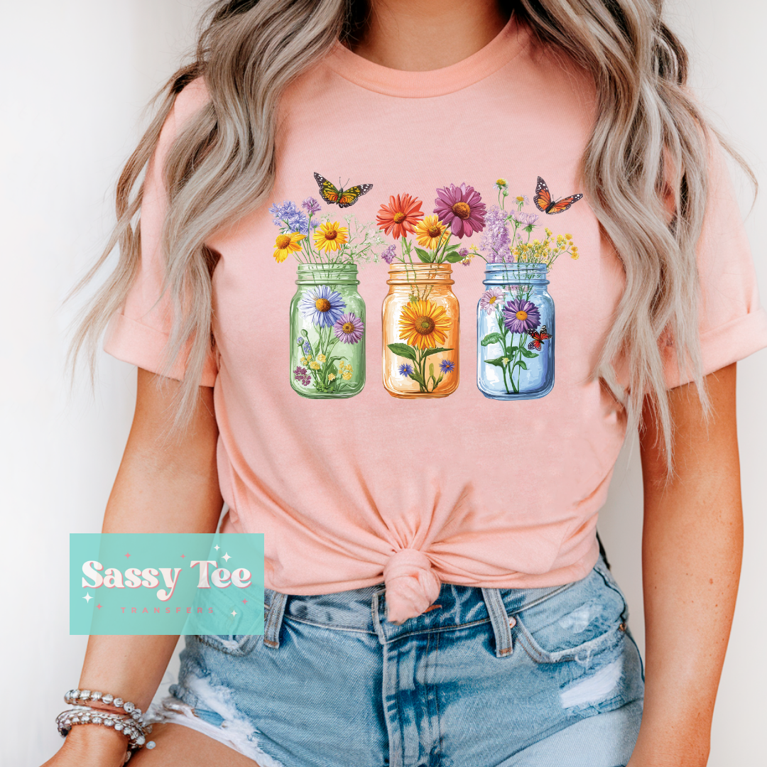 WILDFLOWER MASON JARS BUTTERFLY **Preorder/Restock Ships in 5-10 biz days**