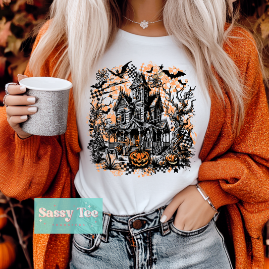 HAUNTED HOUSE RETRO PUMPKIN **Preorder/Restock Ships in 5-10 biz days**