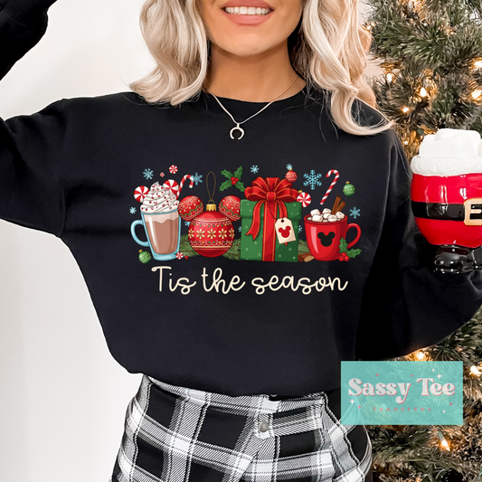 TIS THE SEASON MOUSE HOT CHOCOLATE WHITE **Preorder/Restock Ships in 5-10 biz days**