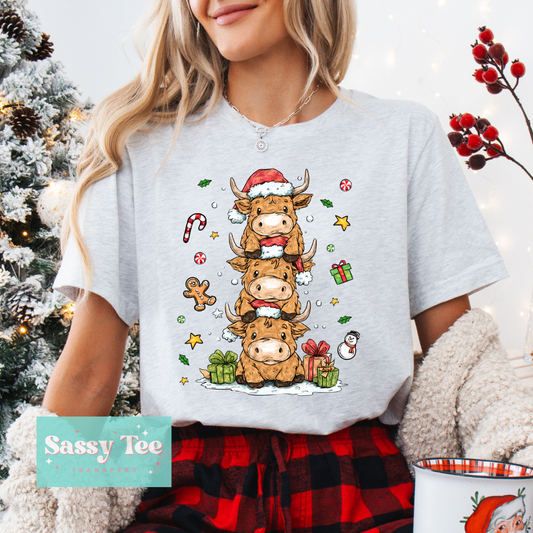 CHRISTMAS HIGHLAND COWS TREE **Preorder/Restock Ships in 5-10 biz days**