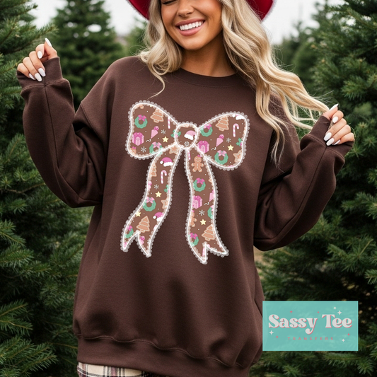 CHRISTMAS SWEETS LACE BOW **Preorder/Restock Ships in Est. 5-10 biz days**