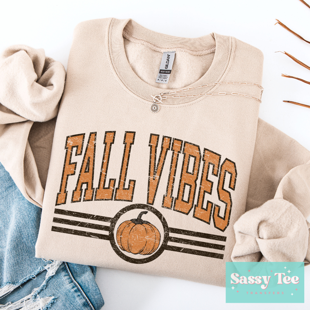 FALL VIBES VINTAGE PUMPKIN STRIPES **Preorder/Restock Ships in 5-10 biz days**